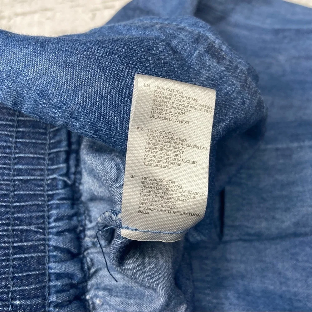NWT RD Style Wide Leg Chambray Pants Size XS - Picture 3 of 10